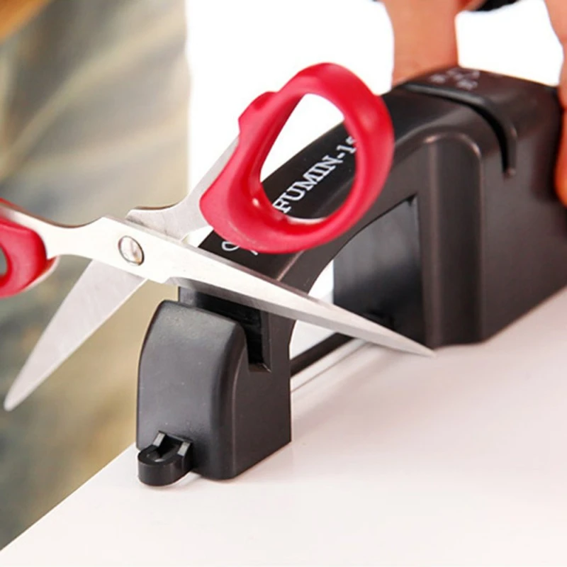 SEASENXI 4 In 1 Knife Sharpener Professional Whetstone Stages Kitchen