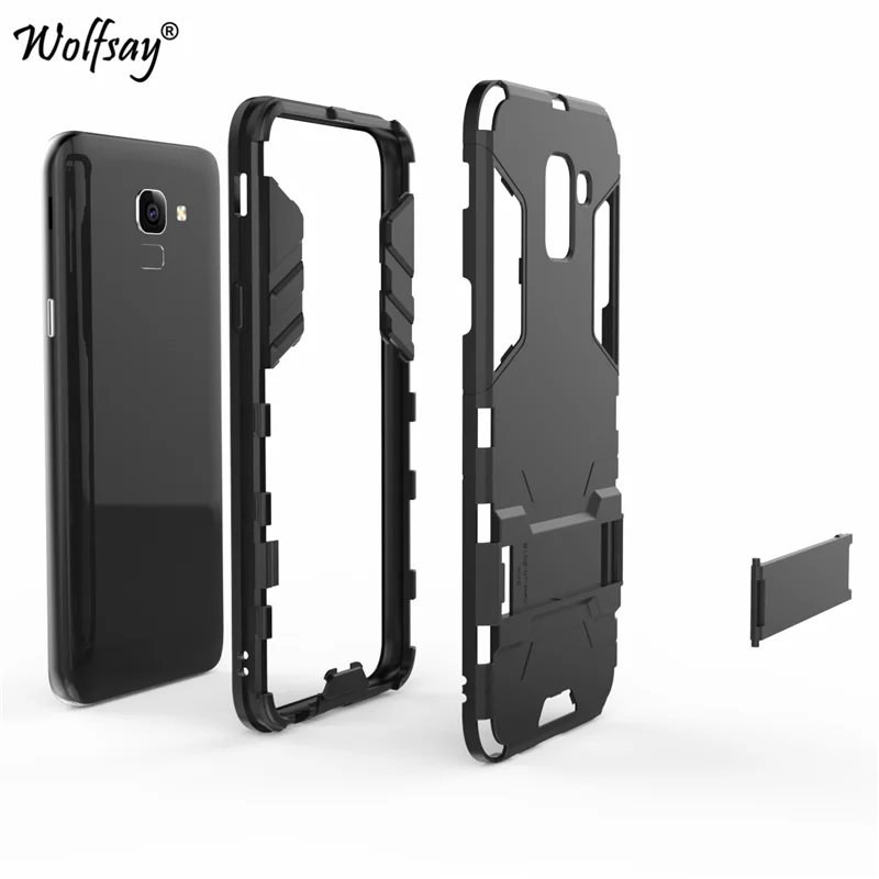 Для Samsung Galaxy J6 2018 Чехол чехол On6 J600F/DS J600G Броня PC силиконовый для 5 6&quot|Бамперы| |
