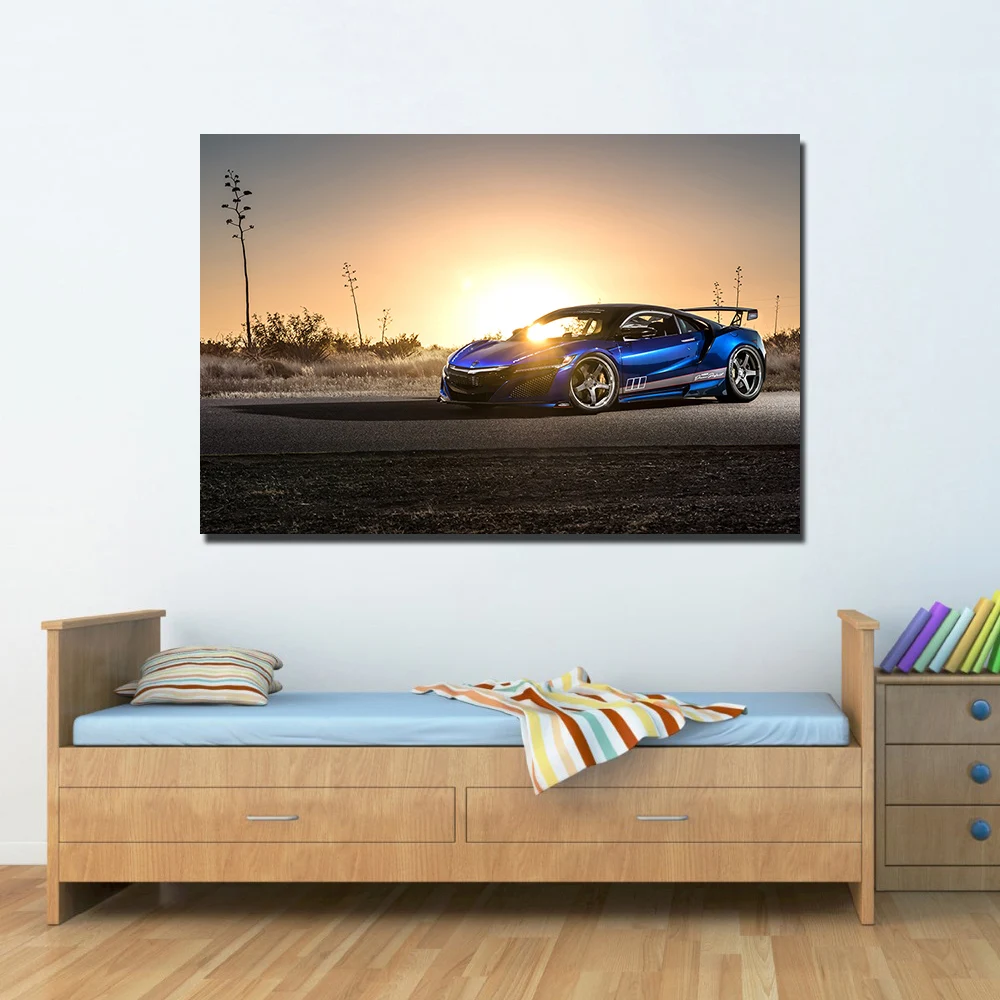 Транспортное средство Wall Art Плакаты Acura nsx суперкар обои Печать на холсте для домашнего декора Сделай Сам картины в рамках A130