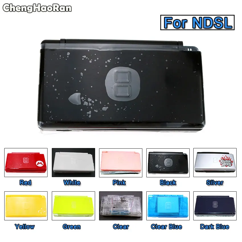 ChengHaoRan Housing Shell Cover Case Full Set with Buttons Screws Kit Replacement For Nintendo DS Lite NDSL Game Console