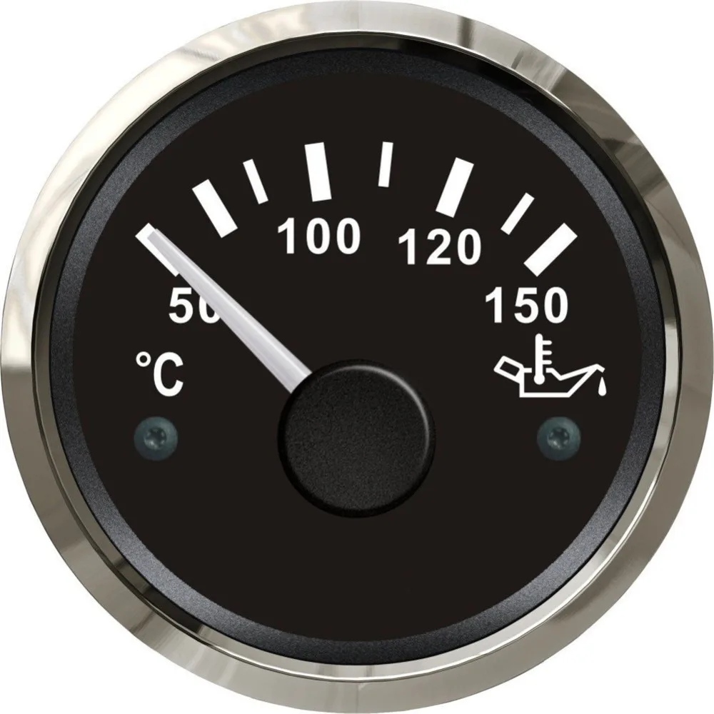 1pc 52mm oil temperature gauges oil temperature meters fuel temp gauge 12v/24v suitable for auto