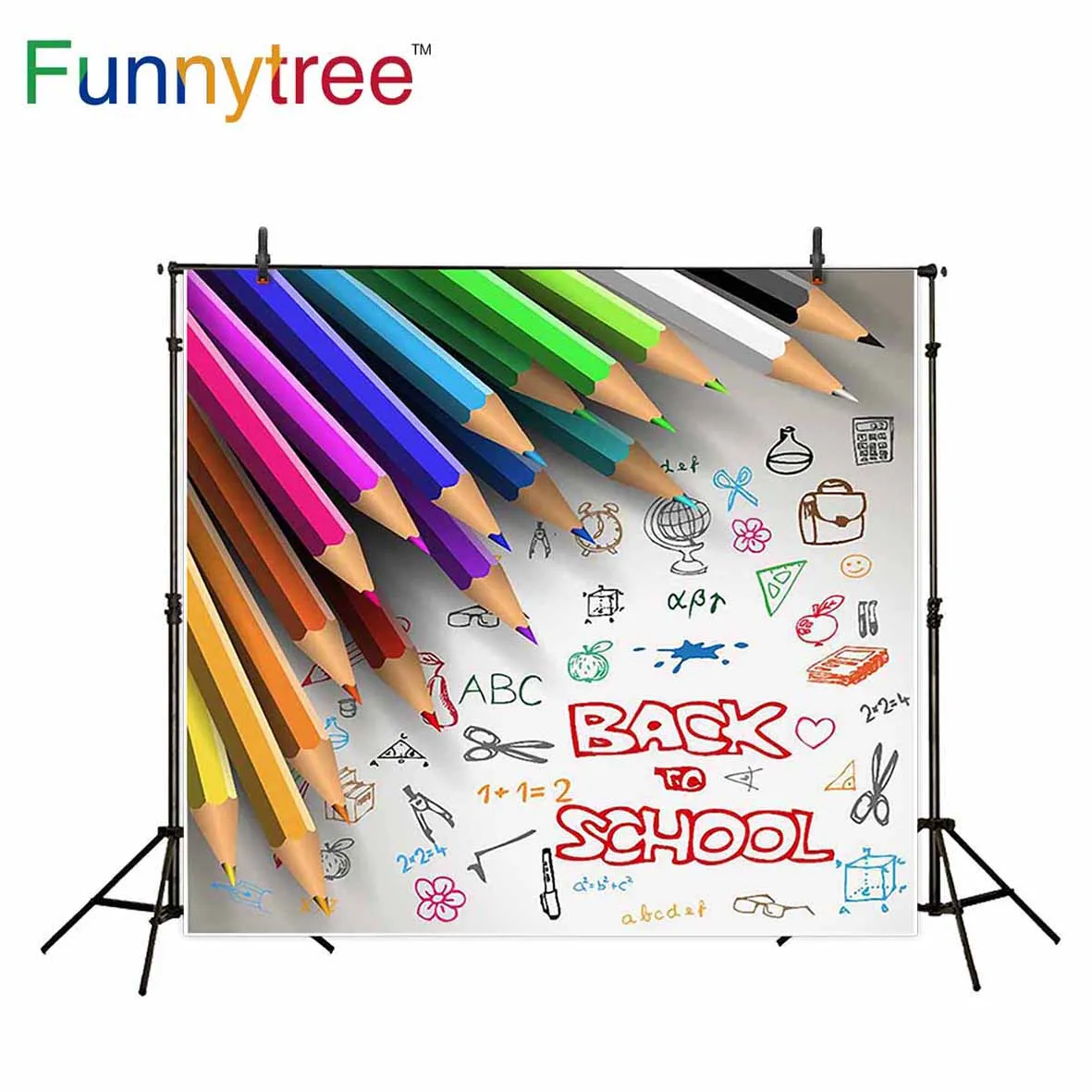 Фоны Funnytree для фотостудии, задний фон для школьника, цветные Фотообои