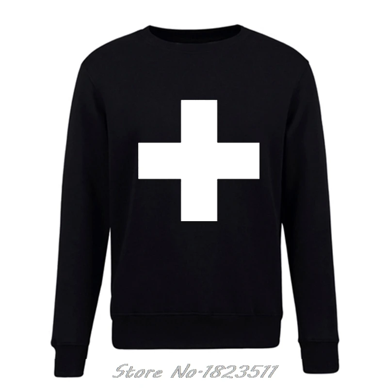 red cross sweatshirt