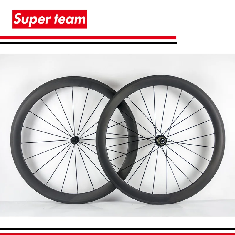 

2016 Hot sale 700c carbon clincher rims 50mm UD matte cycling wheelset carbon bicycle parts