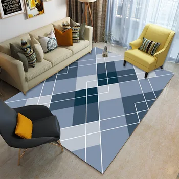 

Modern Nordic Living Room Carpet Anti-Slip Soft Kids Room Carpets Area Rugs Bedroom Floor Mats Large Home Rugs European