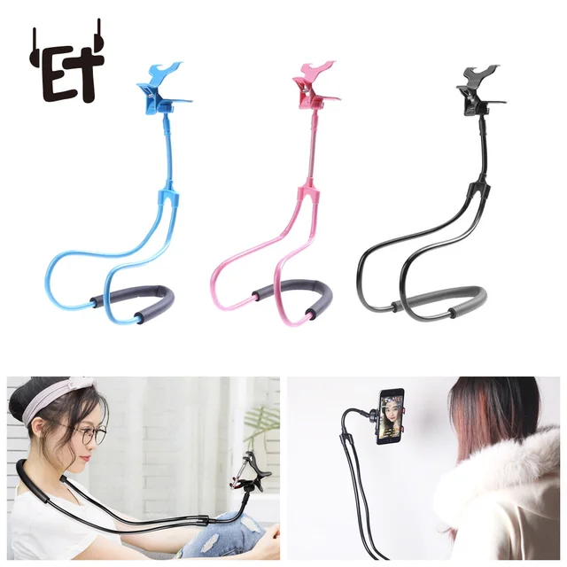 Cheap ET Lazy Neck Phone Holder 360 Degree Rotation Flexible Phone Selfie Holder Stand for iPhone X 8 7 6 Plus Samsung S8 S9 Huawei Cheap ET Lazy Neck Phone Holder 360 Degree Rotation Flexible Phone Selfie Holder Stand for iPhone X 8 7 6 Plus Samsung S8 S9 Huawei