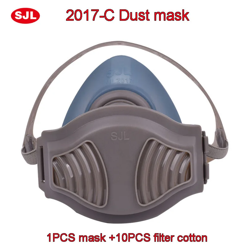

SJL KN95 particles respirator dust mask The New Silica gel Comfortable respirator mask against dust pollen bacterial Safety mask