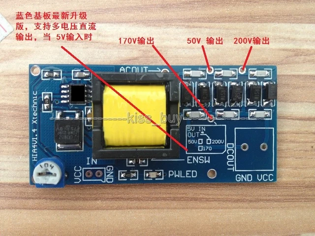 DC-DC Boost Converter Hohe Spannung eingang 3 v-5 v Schritt bis zu ausgang  300 v-1200 v 400 v 900 v 1000 v einstellbare Power NETZTEIL Modul -  AliExpress