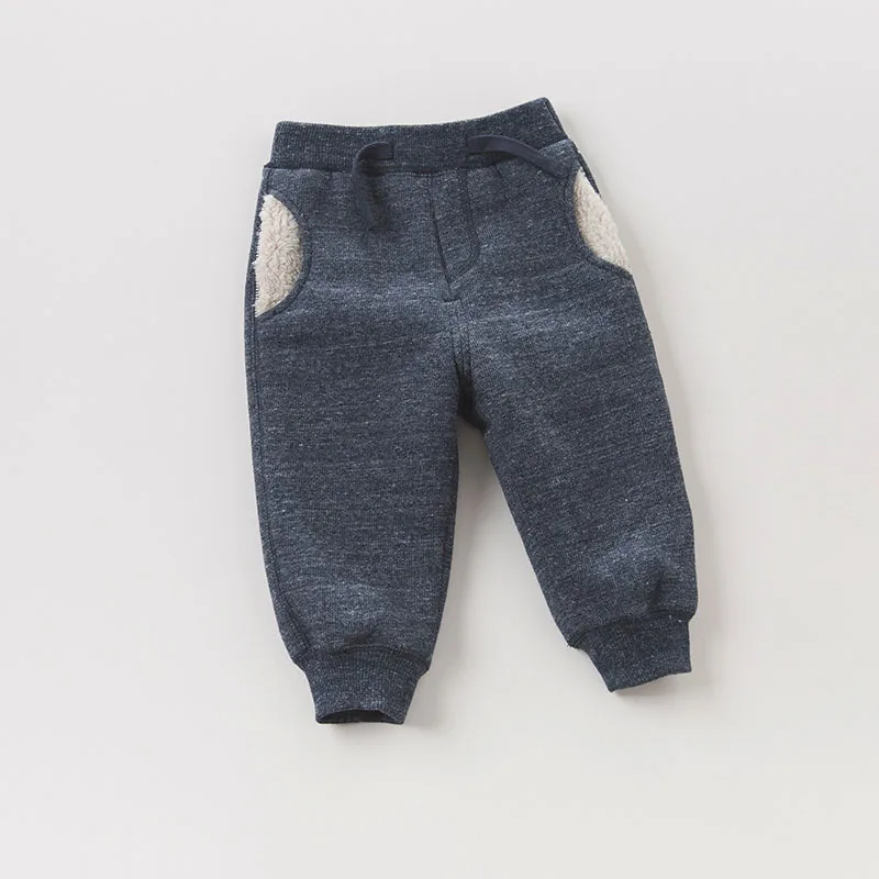 DB6532 dave bella/унисекс; сезон осень-зима; модные длинные штаны для маленьких мальчиков и девочек; брюки для малышей