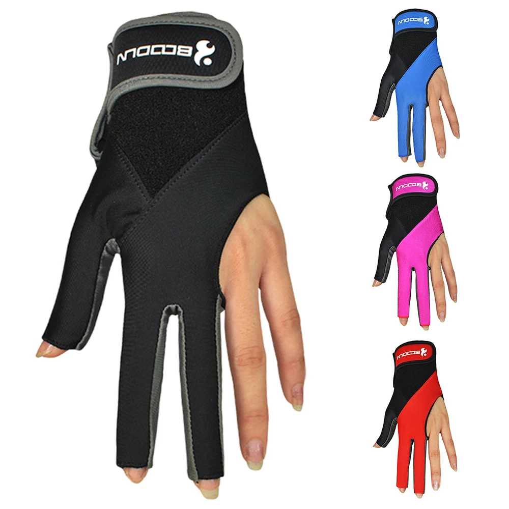 

New 1 PCS Pool Cue Gloves Billiard Three Cut Gloves Left Hands Gloves Billiard Accessories for Unisex Women and Men
