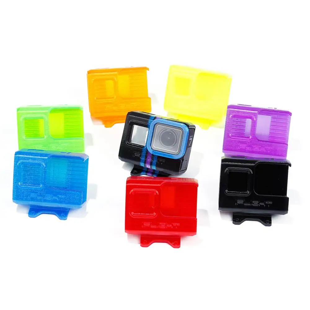 

3D Printed TPU camera mount/Protector/Holder 30° fully enclosed with ND8 filter suit gopro hero 5/6/7 for FPV XL V4/SL5/DC frame