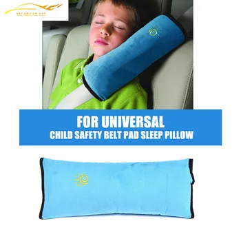 

Child Safety Car Seat Belt Pad Strap Harness Shoulder Sleep Pillow Cushion FAUX suede sleep pillow for Kids