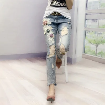 Новая европейская Тяжелая индустрия порт аромат восстановление древних способов Свободные личности девять брюки - Цвет: see chart