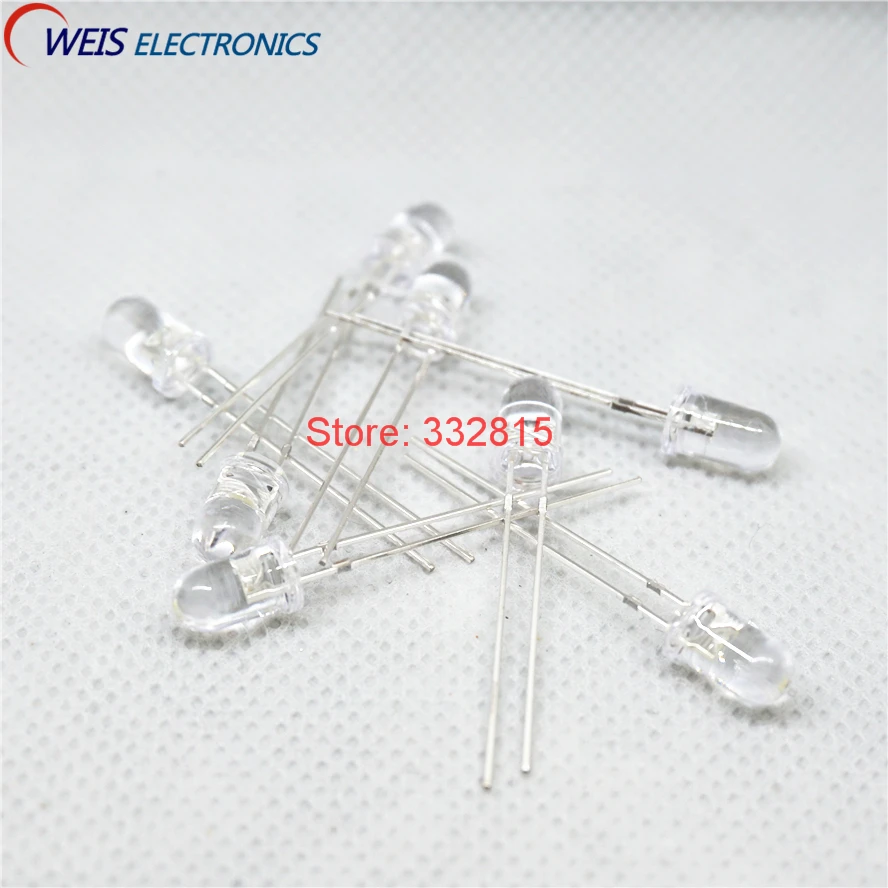 

100pcs/lot 5MM FAST Round Emitting led light lighting bead seven color allochroism rgb dip tube Automatic Flash LED diode diodes