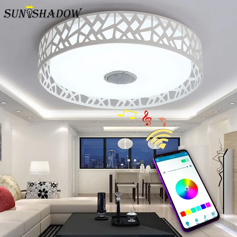 

Surface Mount Modern Led Ceiling Light APP With Control Control Led Chandelier Ceiling Lamps For Living room Bedroom Dining room