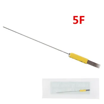 

2016 100pcs/pack 5F Sterilized Disposable Permanent Makeup Needles Tattoo Needles for Eyebrow Tattoo Makeup Kits Free Shipping