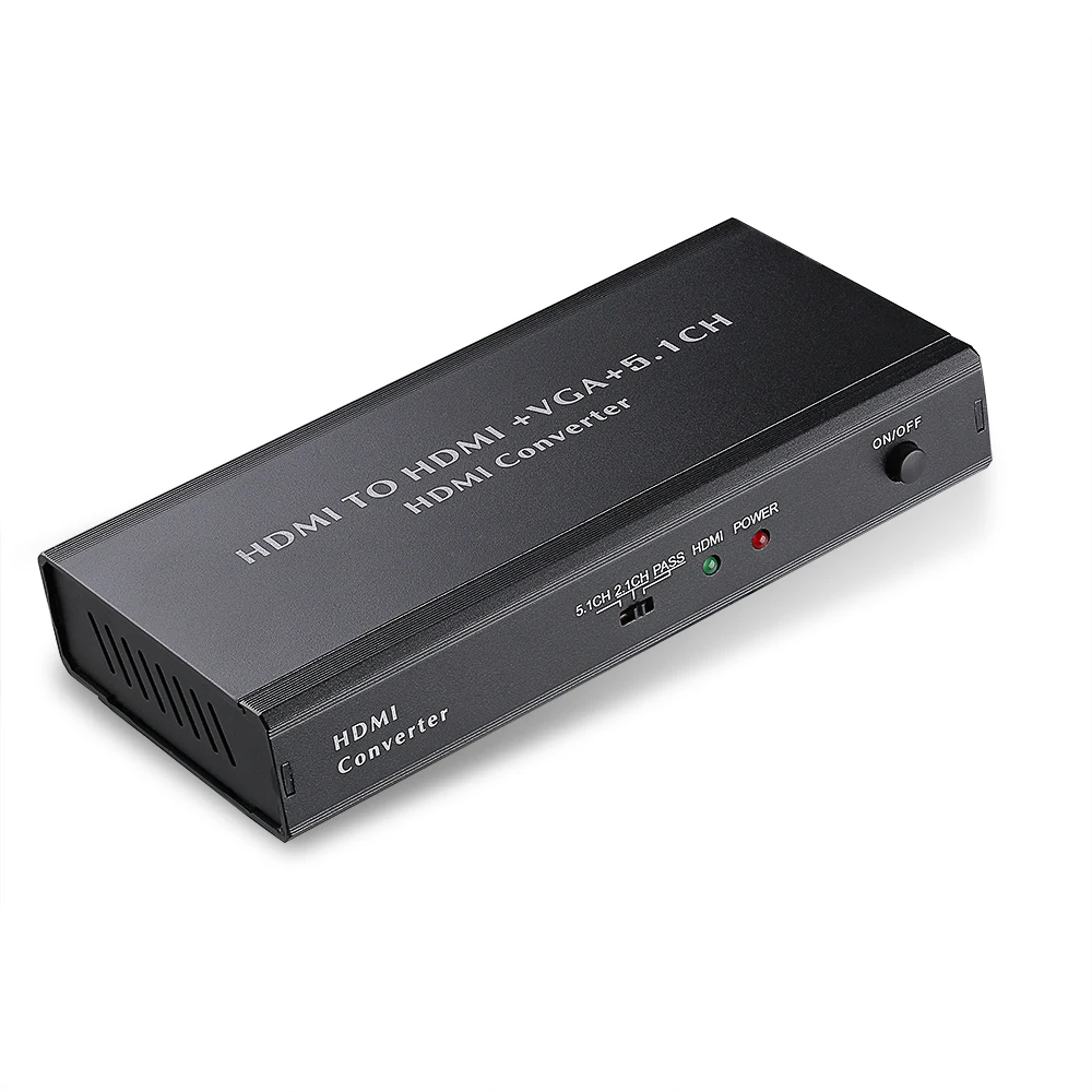 US $21.00 HDMI To VGA HDMI SPDIFCOAXIALEARPHONE 2CH51CH Audio Extractor Converter ADAPTER