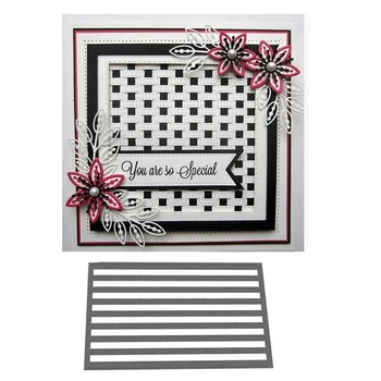 

Etched Stripe Frame Metal Cutting Dies Stencils for DIY Scrapbooking album Decor Embossing Hand on Cut Die Paper Card 2018 New