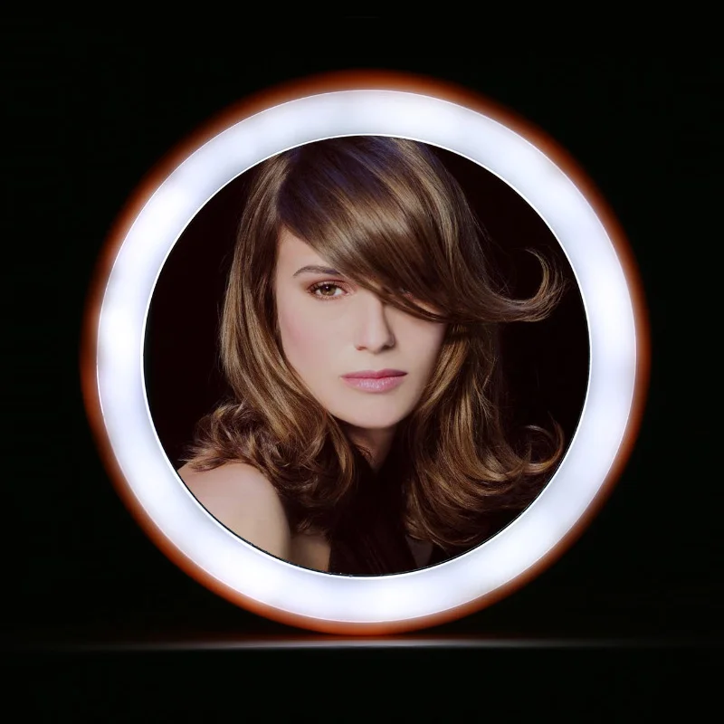 

Makeup Pocket Mirror with LED Light mini Vanity compact mirrors with battery