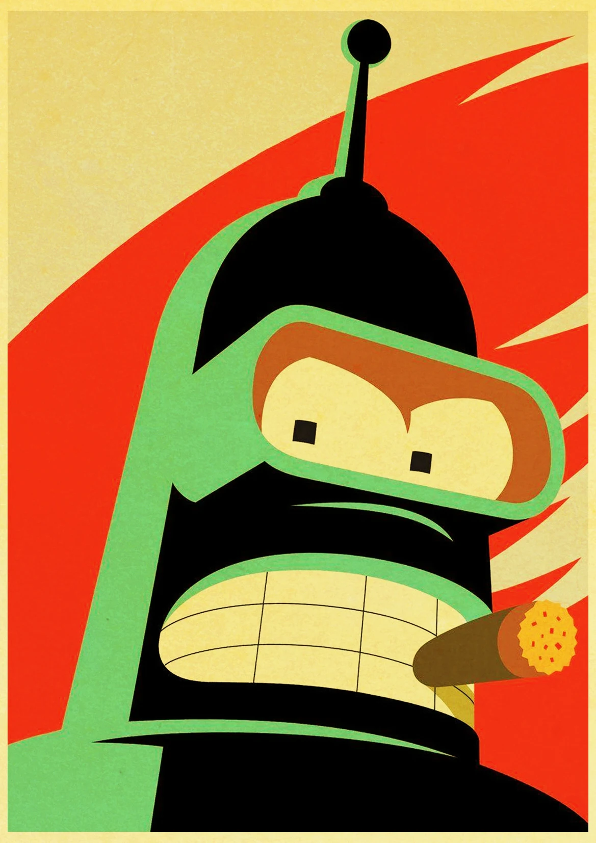 Ретро-плакат Futurama вы не платите, чтобы мыслить научно-Фантастическое ТВ-шоу классический декоративный винтажный плакат на стену художественная живопись декор комнаты