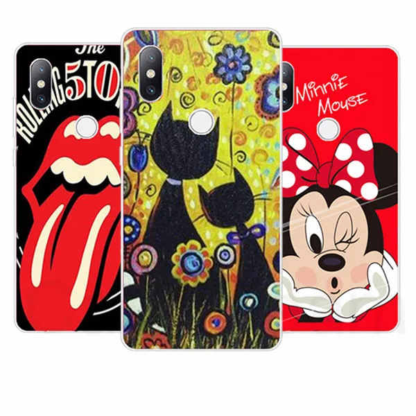 TPU Cover for Xiaomi Mix 2S cover Cartoon Case mix models &amp designs accept |