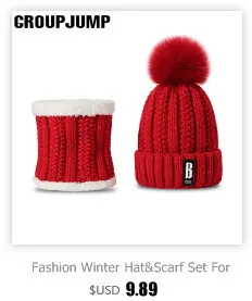 Fashion Knitted Winter Hat Scarf Set For Female Thick Cotton Scarf&Hat Women Gift Beanies And Scarves 2 Pieces/Set