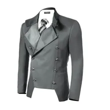 Шикарный стиль мужской пиджак двубортный красивый мужской костюм лацкане пиджака нестандартных размеров и цветов бизнес отдых куртка