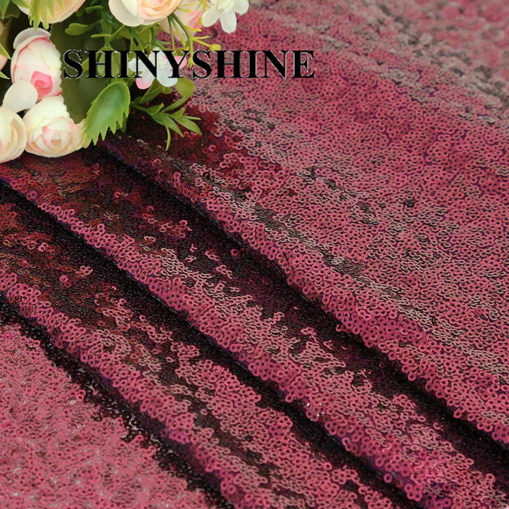 

1 Yard Burgundy Wine Red Sequin Fabric-by The Yard, Sequin Fabric, Linens,Tablecloth,Table Runner,Table Overlay,Sequin Backdrop