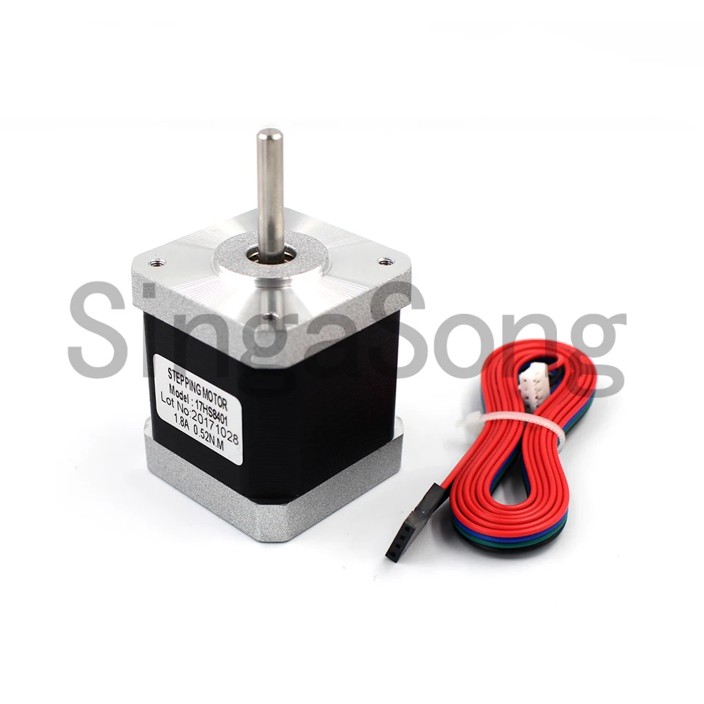 4 lead Nema17 шаговый двигатель 42 Мотор 17HS8401 1.7A CE ROSH ISO CNC лазерный и 3D принтер мотор с
