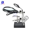 MG16129-C de soldadura lupa de 5 LED auxiliar Clip lupa 3 In1 mano soldadura hierro soporte ► Foto 3/6