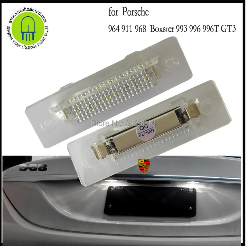 2X Lampada Luce Targa Targa Targa Con Sostituzione Lampadina Led Per Porsche 964 911 968 Boxster 993 996 996T Gt3 12V 24V