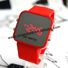 100 шт./лот пластиковые светодиодные силикон часы модные цифровой дисплей часы с подсветкой, дешевые часы для рекламы горячая распродажа Женские часы