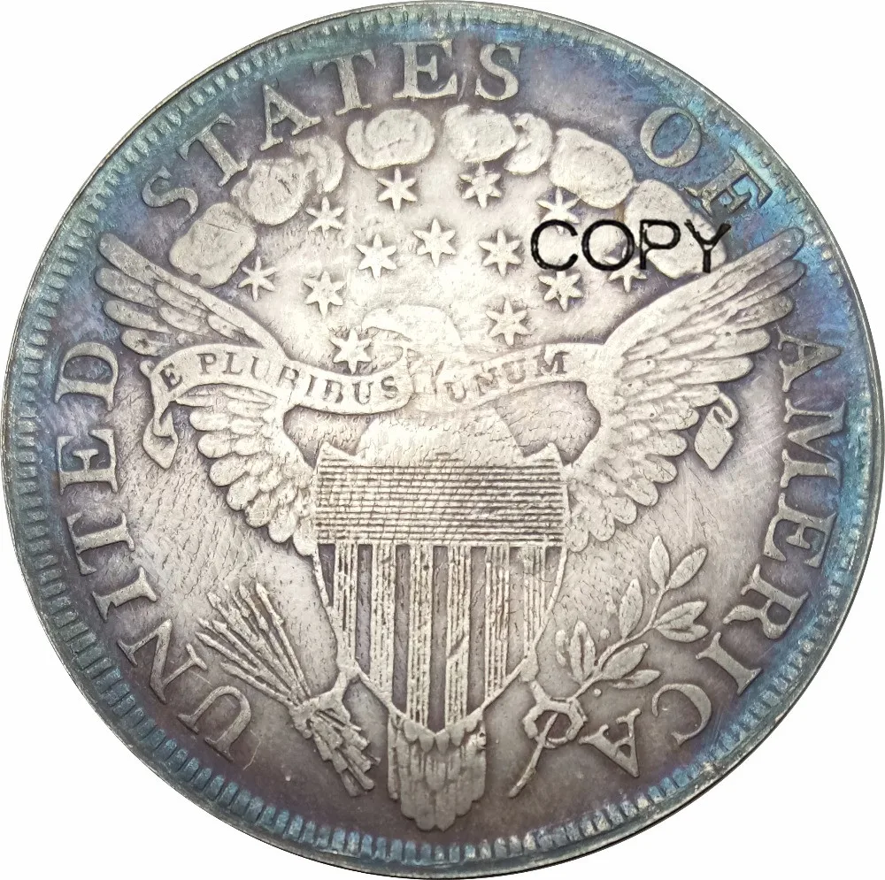 США 1 доллар драпированный Бюст доллар гральдический Орел 90% Серебряная копия монет