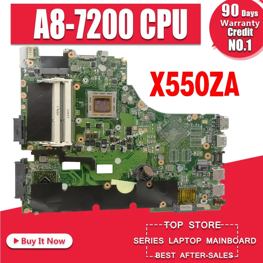 X550ZA материнская плата для ASUS X550Z K550Z X555Z VM590Z материнская плата для ноутбука X550ZE материнская плата X550ZA тест материнской платы ок A8-7200U