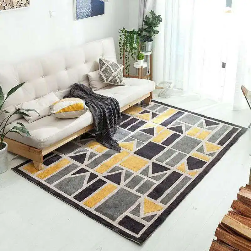 LOUTASI Modern Geometric alfombra Carpet for Living Room Bedroom Parlor Area Rugs Floor Carpets Anti-Slip Soft Mats Home Decor
