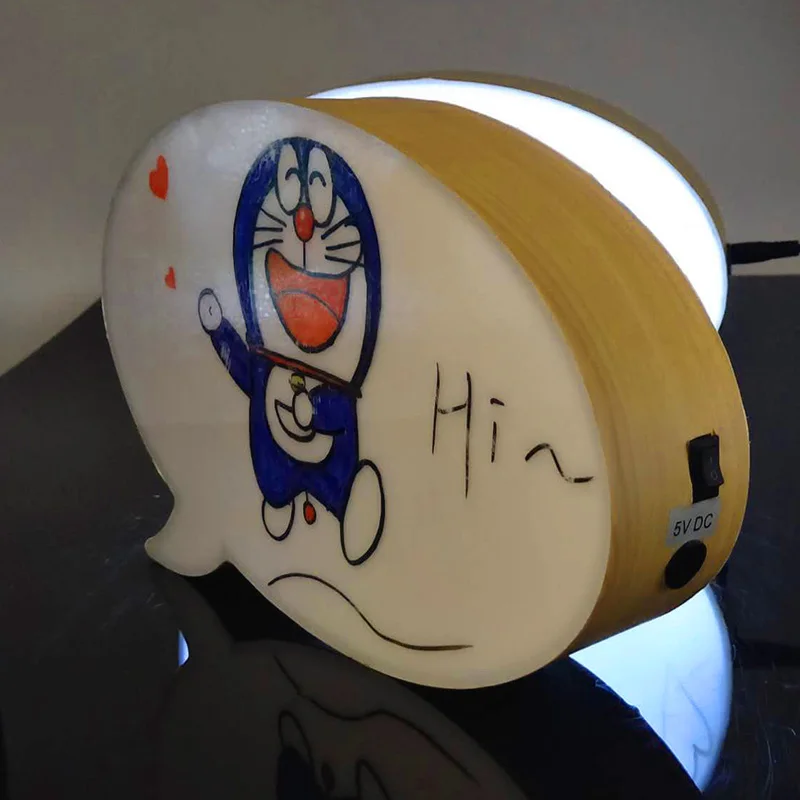 

A4 shape LED advertising table hand writing light box with DIY for decration