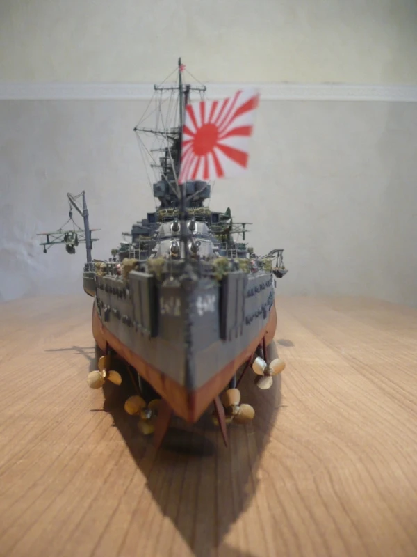 Бумажная модель Второй мировой войны, японский линкор Nagato 1: 200