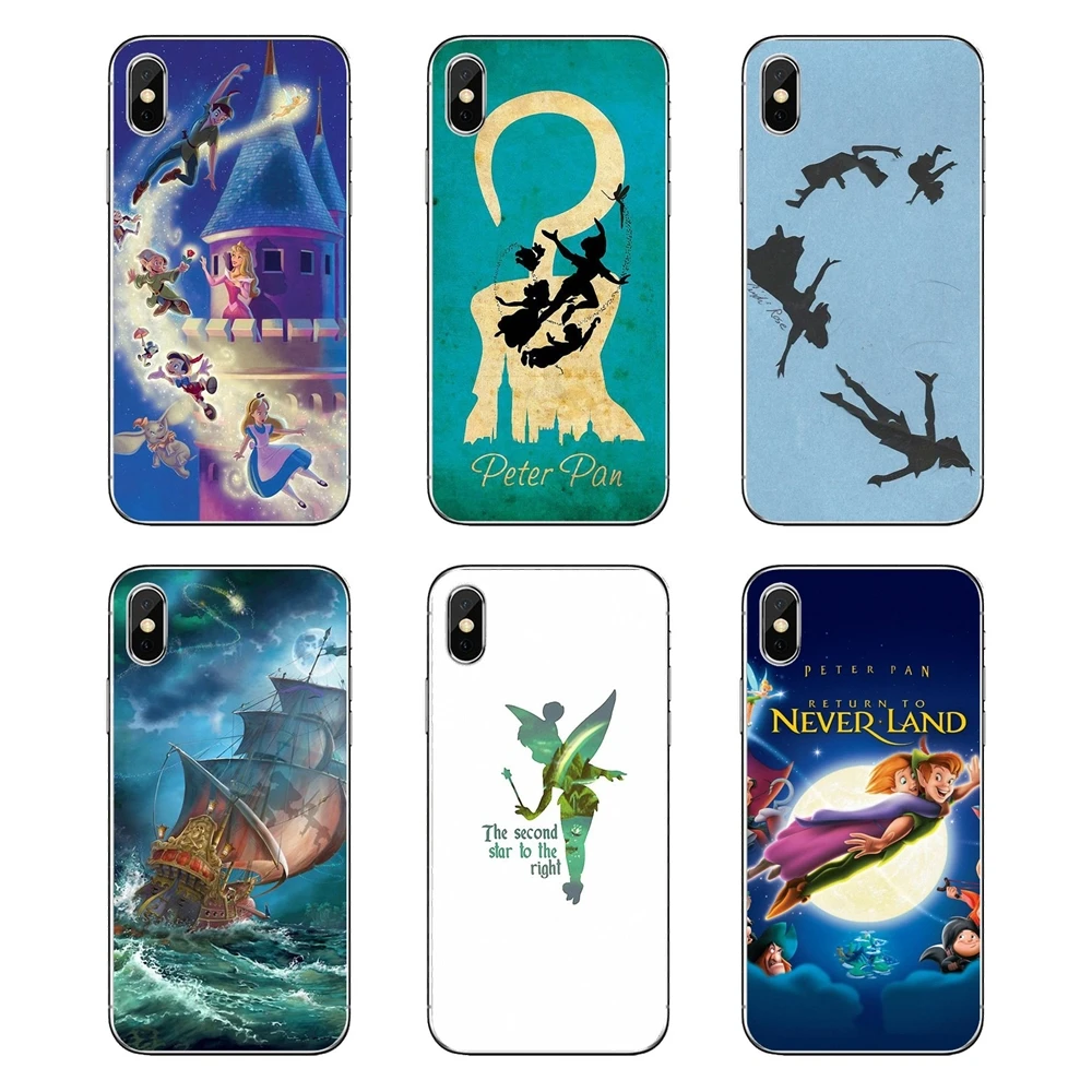 For Huawei Honor 8 8C 8X 9 10 7A 7C Mate 20 Lite Pro P Smart Plus Peter Pan Take Me To Neverland Glossy Silicone Phone Covers | Мобильные