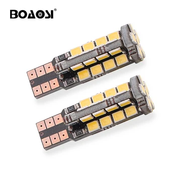 

4x W5W LED T10 2835SMD Car lamps 168 194 Turn Signal License Plate Light Trunk Lamp Interior Dome Reading lamp 12V-24V White