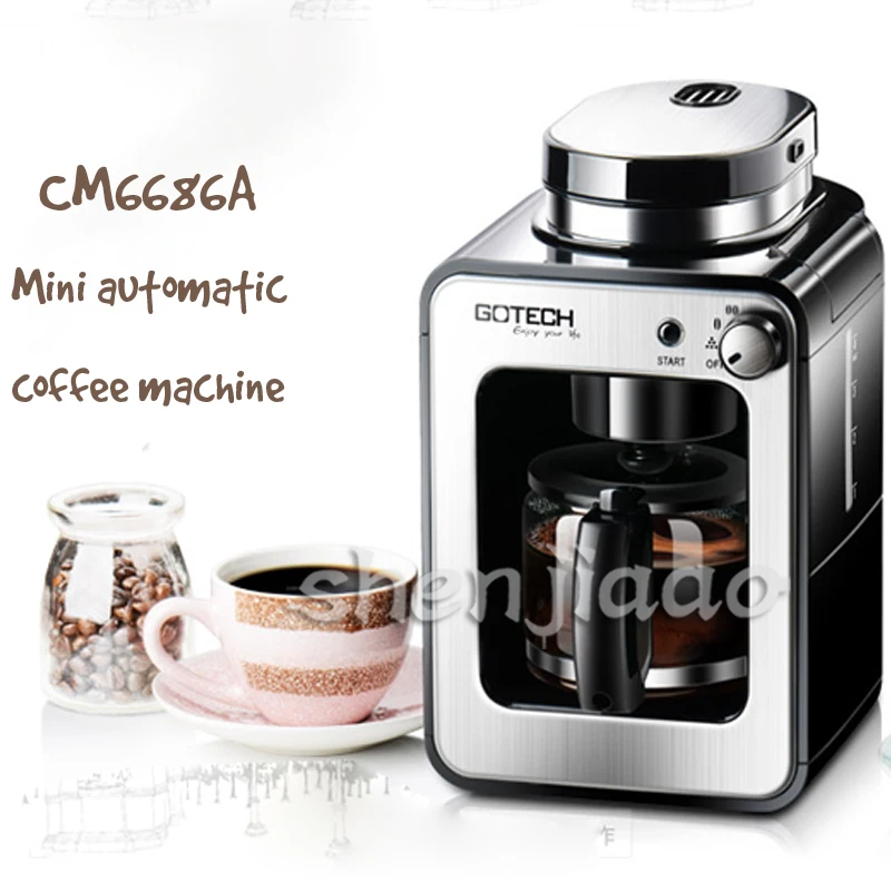Full Automatic Grinding Machine 580ml Coffee Grinding Machine Beans Double Use American Coffee For Home 1pc