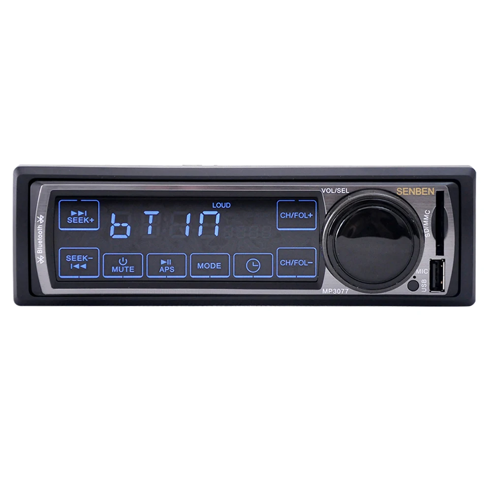 

1 DIN Car MP3 Player BT 2.0 FM Receiver Car Radio Stereo Car Audio with In Dash Slot