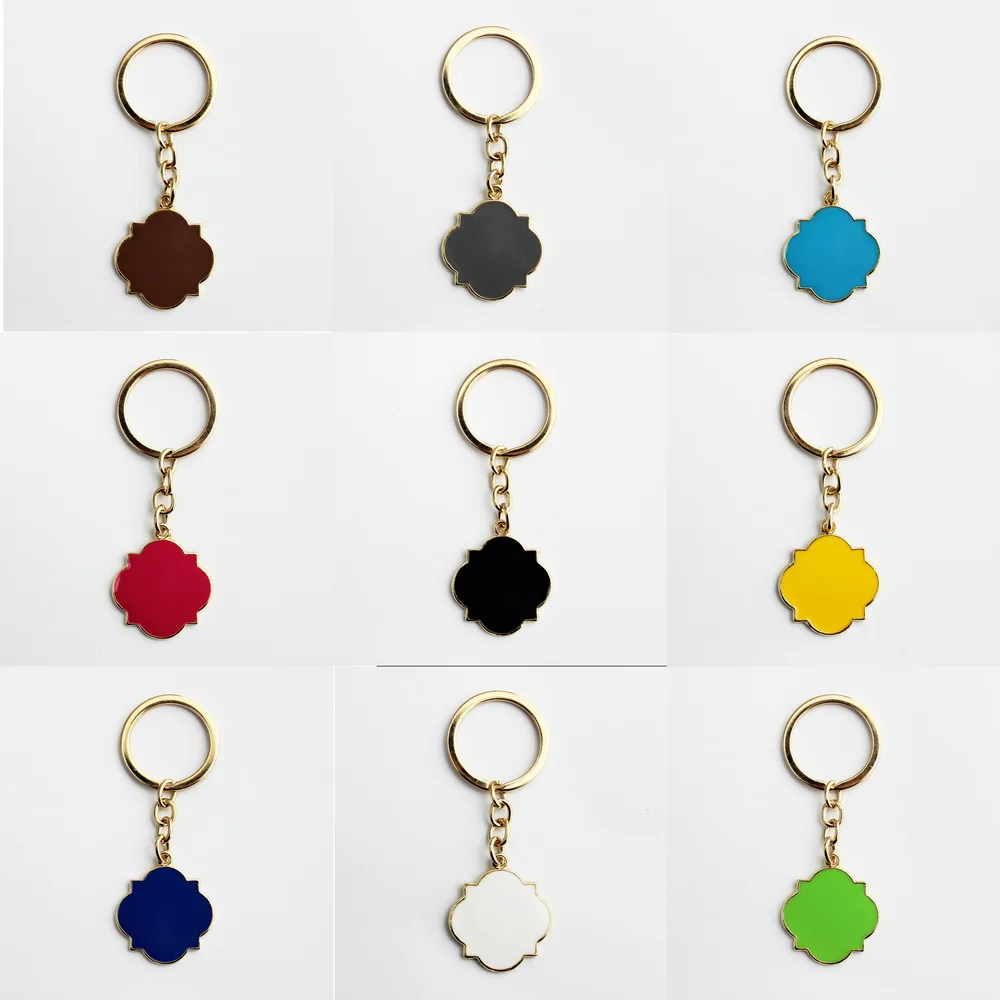 Personalized Monogram Keychain Blanks Custom Monogram Key Chain Enamel