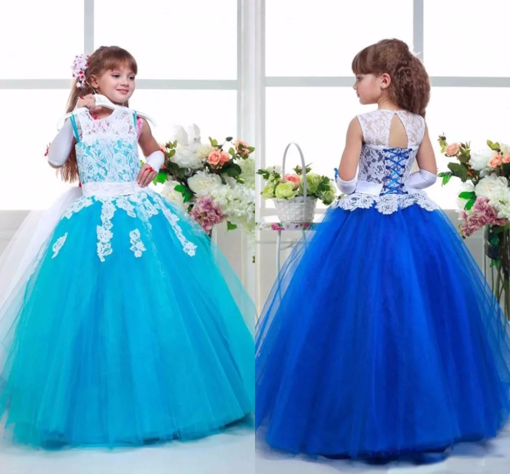 Turquoise and Royal Blue Dress