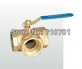 T тип Port или L монтажный DN40 1 1/2 &quot1 5&quot BSP Женский полный порт латунный Тройник