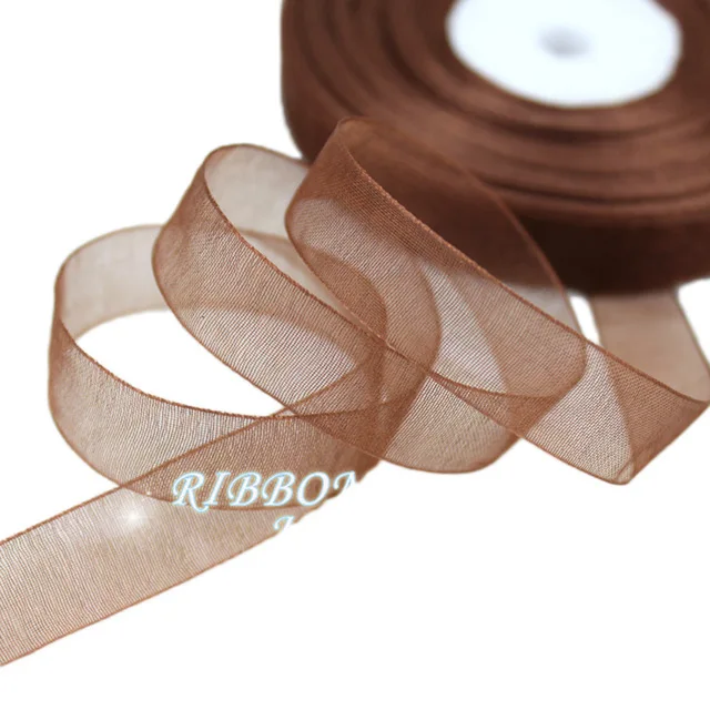 Organza Ribbon - 1/2 Width, 50 Yards - Perfect for Gift Wrapping, Crafts, Hair Accessories, and Jewelry Design