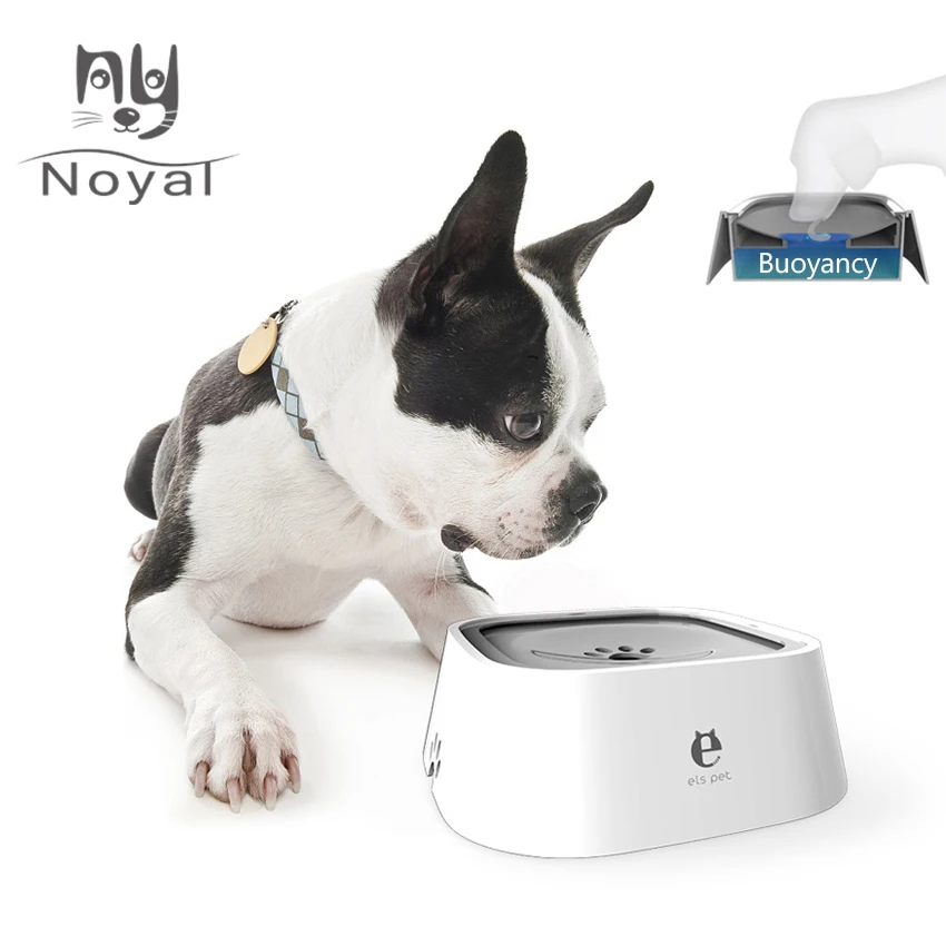 Pet dog bowl Not wet hair Puppy Cat healthy Drinking bowls Fountain For Pet 1.5L Capacity Bottom travel Bowls bottle
