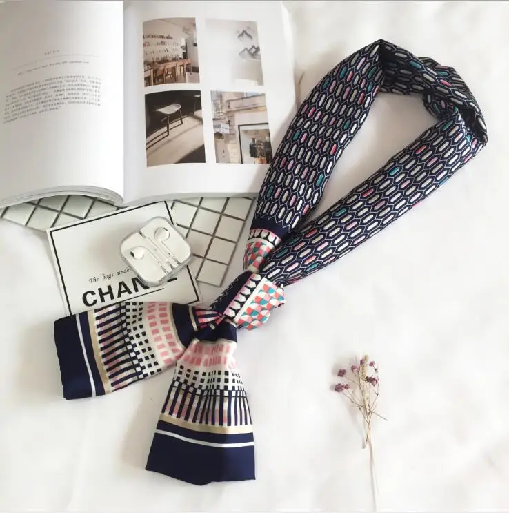 Женский шарф на шею Foulard модный двусторонний платок с принтом 4 сезона длинная