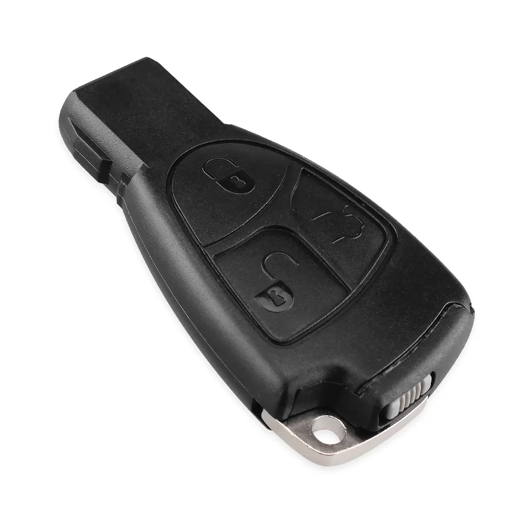 KEYYOU 3 кнопки умный ключ чехол Fob корпус с держателем батареи клип для Mercedes Benz MB C E ML
