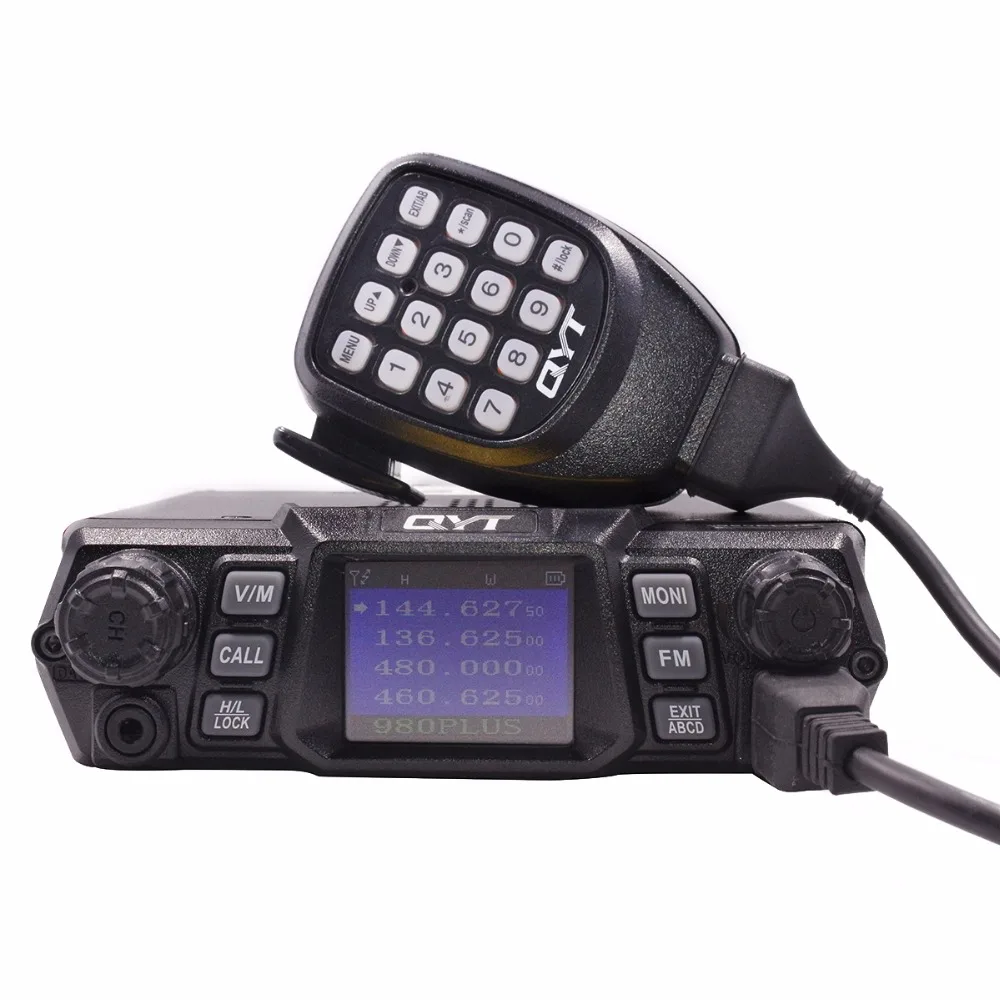 QYT KT-980 PLUS высокая мощность fu 75 Вт(VHF)/55 Вт(UHF) двухдиапазонный четырехдиапазонный резервный KT-980Plus автомобильный мобильный радиоприемник Ham CB радио KT 980 PLUS