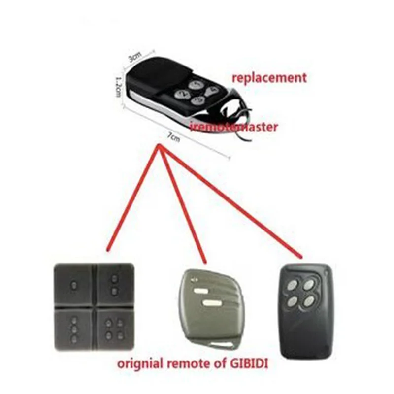 

FOR GiBiDi AU1600 , GiBiDi Domino garage door remote control